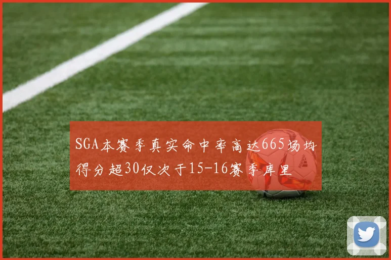 SGA本赛季真实命中率高达665场均得分超30仅次于15-16赛季库里